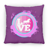TWH PLEASURE BLEACH SPLATTER PINK TEAL ZP16 Medium Square Pillow