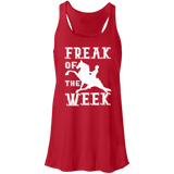 FREAK OF THE WEEK (WHITE) B8800 Flowy Racerback Tank