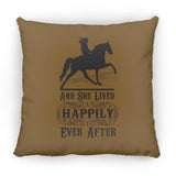HAPPILY EVER AFTER (TWH Pleasure) Blk ZP18 Large Square Pillow