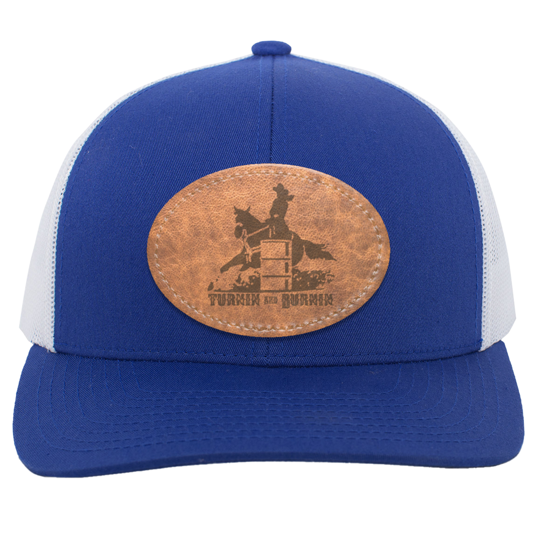 TURNIN AND BURNIN ON LEATHER 104C Trucker Snap Back - Patch