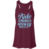 RIDE MORE WORRY LESS B8800 Flowy Racerback Tank