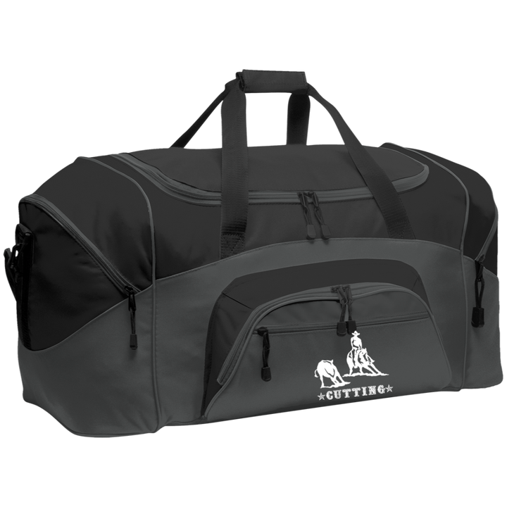 CUTTING STYLE 1 (white) 4HORSE BG99 Colorblock Sport Duffel