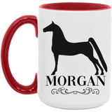 MORGAN STYLE 1 4HORSE AM15OZ 15oz. Accent Mug