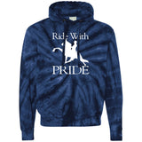RIDEWITHPRIDEWHITE CD877 Unisex Tie-Dyed Pullover Hoodie