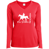MISSOURI FOX TROTTER (white) 4HORSE LST353LS Ladies’ Long Sleeve Performance V-Neck Tee