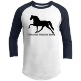 Tennessee Walker (black) 4HORSE T200 3/4 Raglan Sleeve Shirt