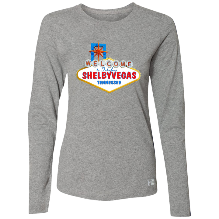 SHELBYVEGAS 64LTTX Ladies’ Essential Dri-Power Long Sleeve Tee