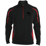 American Saddlebred 2 (black) ST851 Men/Women's Sport Wicking Colorblock 1/2 Zip