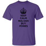 REAL DADS BUY PONIES (black) G500 5.3 oz. T-Shirt