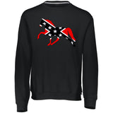 Rebel on the Rail Tennessee Walking Horse Pleasure 698HBM Dri-Power Fleece Crewneck Sweatshirt