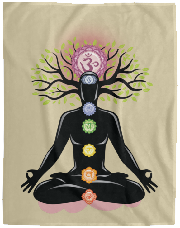 CHAKRAS PLUSH BLANKET (12 STYLES AND SIZES)