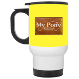 MY PONY NASHVILLE BRAND XP8400W White Travel Mug