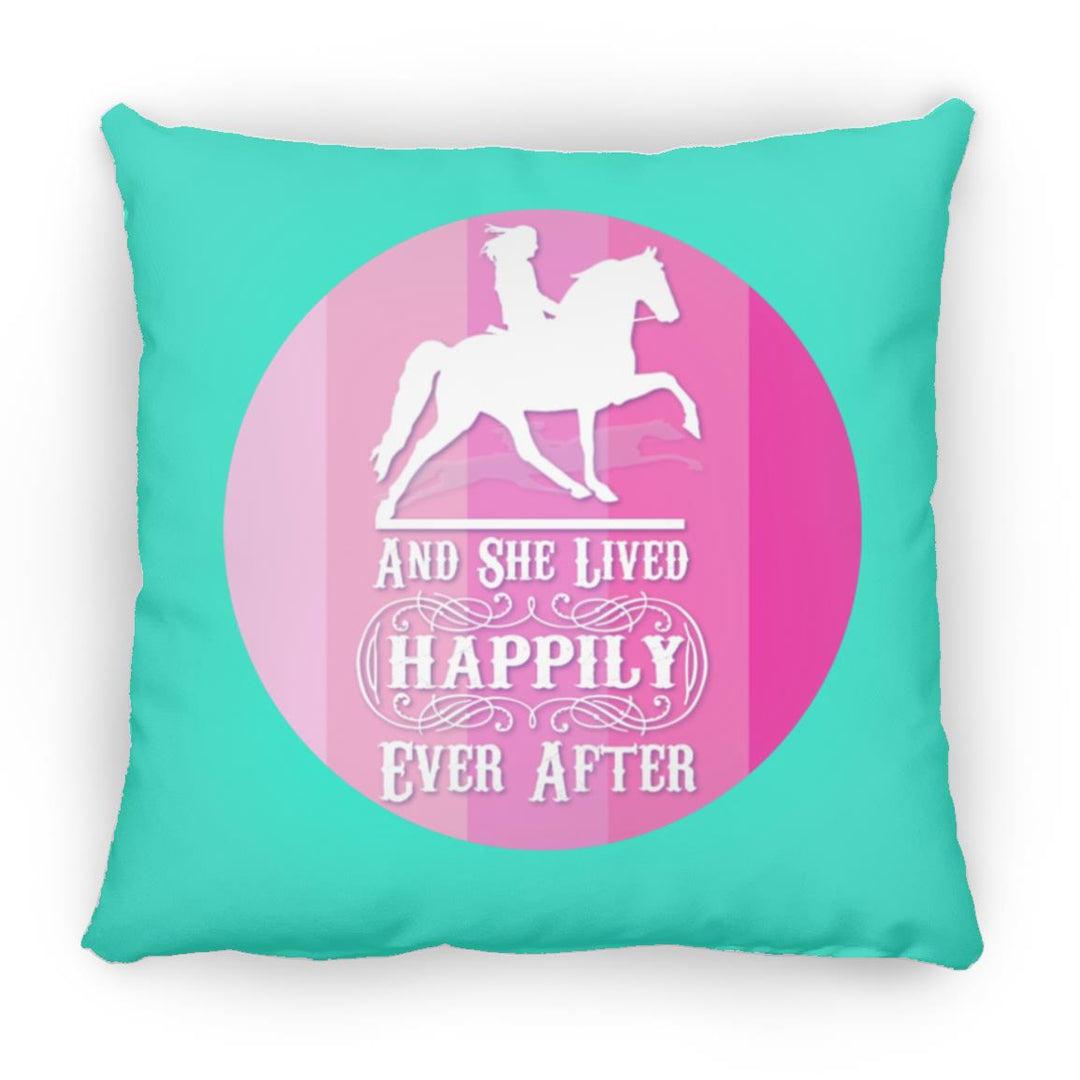SHE LIVED HAPPILY TWH PLEASURE SHADES OF PINK ZP16 Medium Square Pillow