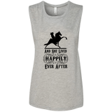 HAPPILY EVER AFTER (TWH Performance) Blk B8803 Ladies' Flowy Muscle Tank
