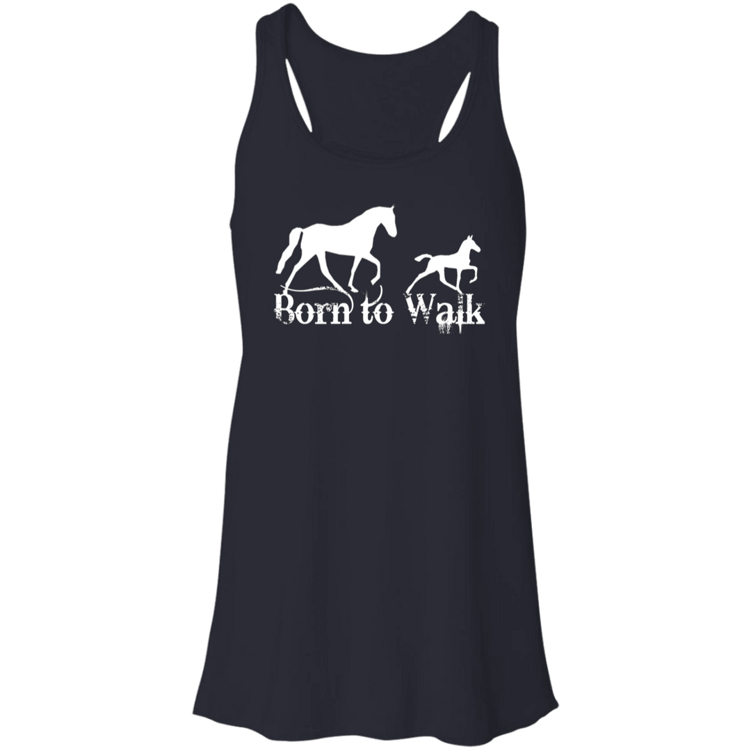BORN TO WALK B8800 Flowy Racerback Tank