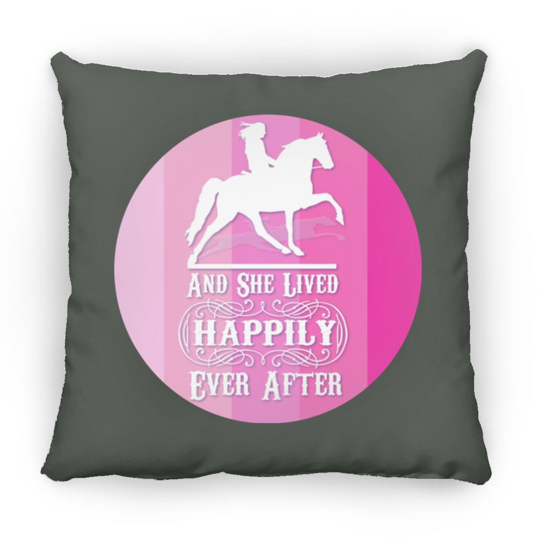 SHE LIVED HAPPILY TWH PLEASURE SHADES OF PINK ZP18 Large Square Pillow