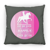 SHE LIVED HAPPILY TWH PLEASURE SHADES OF PINK ZP18 Large Square Pillow