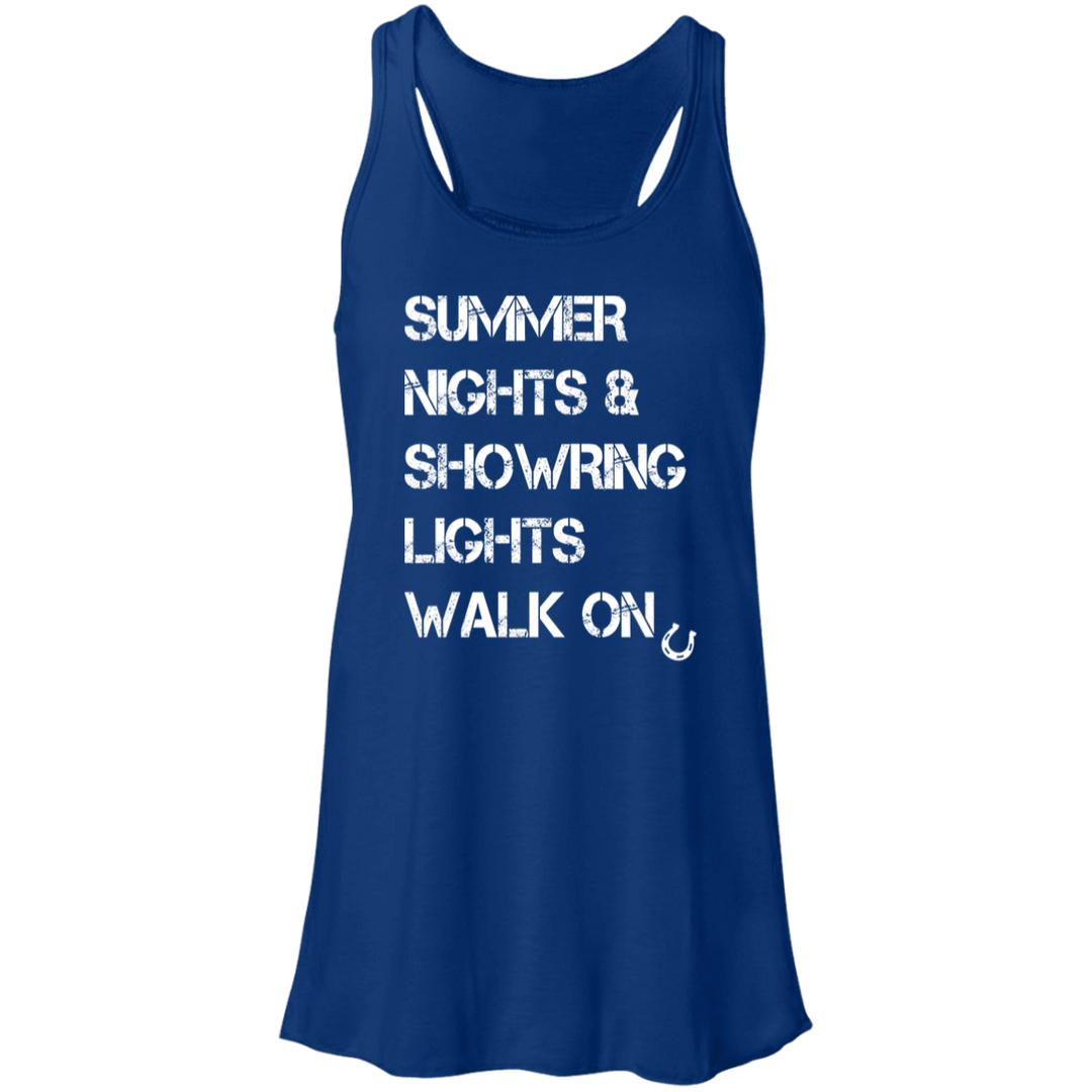 Summer Nights Showring Lights Walk On B8800 Flowy Racerback Tank