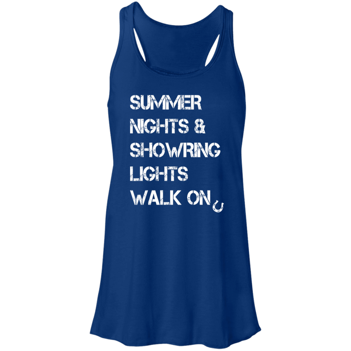 Summer Nights Showring Lights Walk On B8800 Flowy Racerback Tank