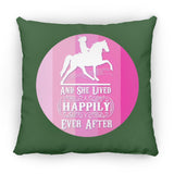 SHE LIVED HAPPILY TWH PLEASURE SHADES OF PINK ZP16 Medium Square Pillow