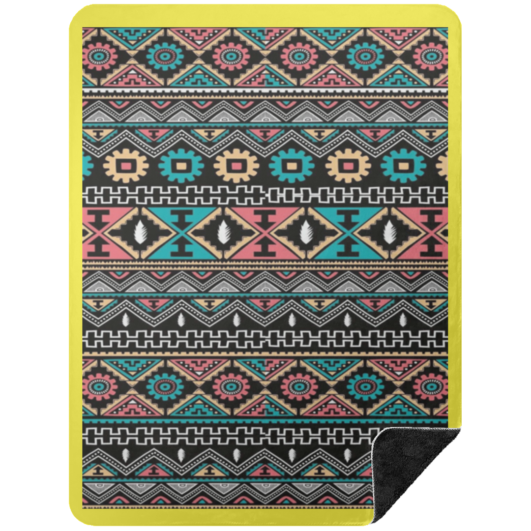 AZTEC 1 BSHL Premium Black Sherpa Blanket 60x80
