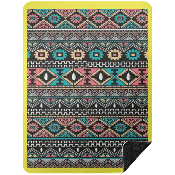 AZTEC 1 BSHL Premium Black Sherpa Blanket 60x80