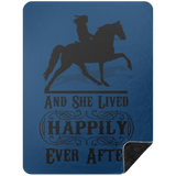 SHE LIVED HAPPILY EVER AFTER BLANKET TWH PLEASURE BSHL Premium Black Sherpa Blanket 60x80