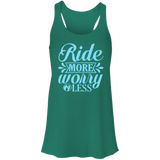 RIDE MORE WORRY LESS B8800 Flowy Racerback Tank