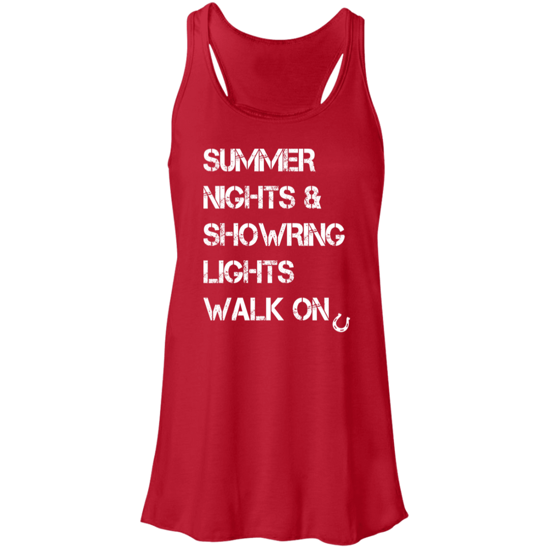Summer Nights Showring Lights Walk On B8800 Flowy Racerback Tank