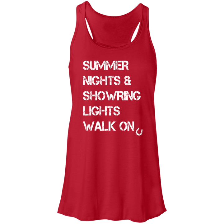 Summer Nights Showring Lights Walk On B8800 Flowy Racerback Tank