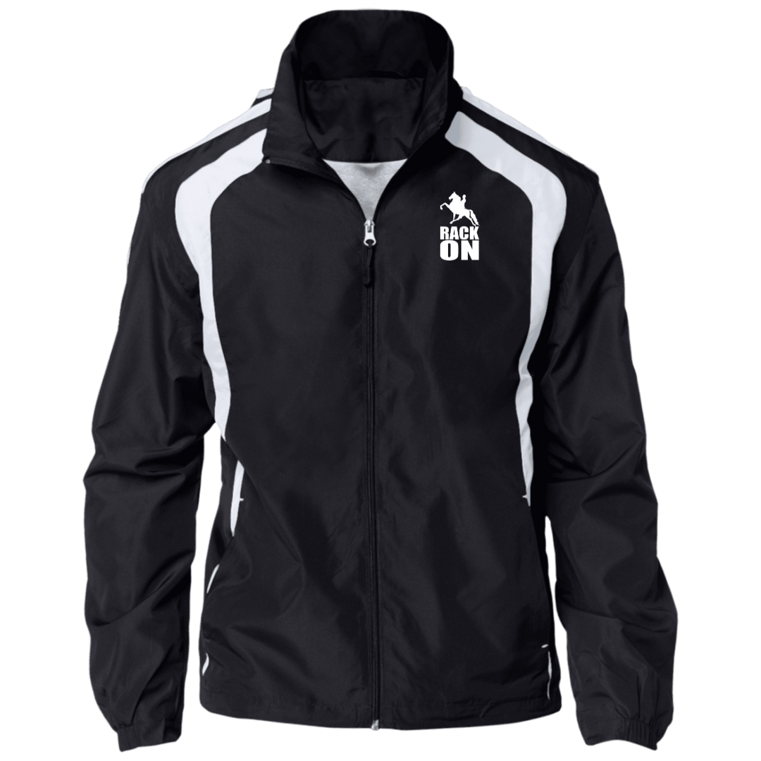 RACK ON RACKING (WHITE ART) JST60 Jersey-Lined Raglan Jacket