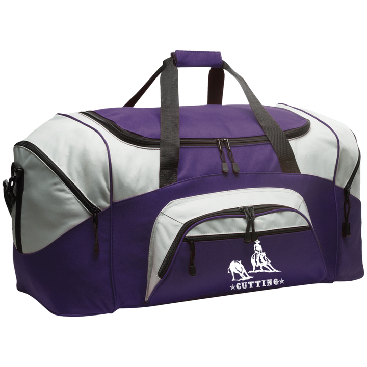 CUTTING STYLE 1 (white) 4HORSE BG99 Colorblock Sport Duffel