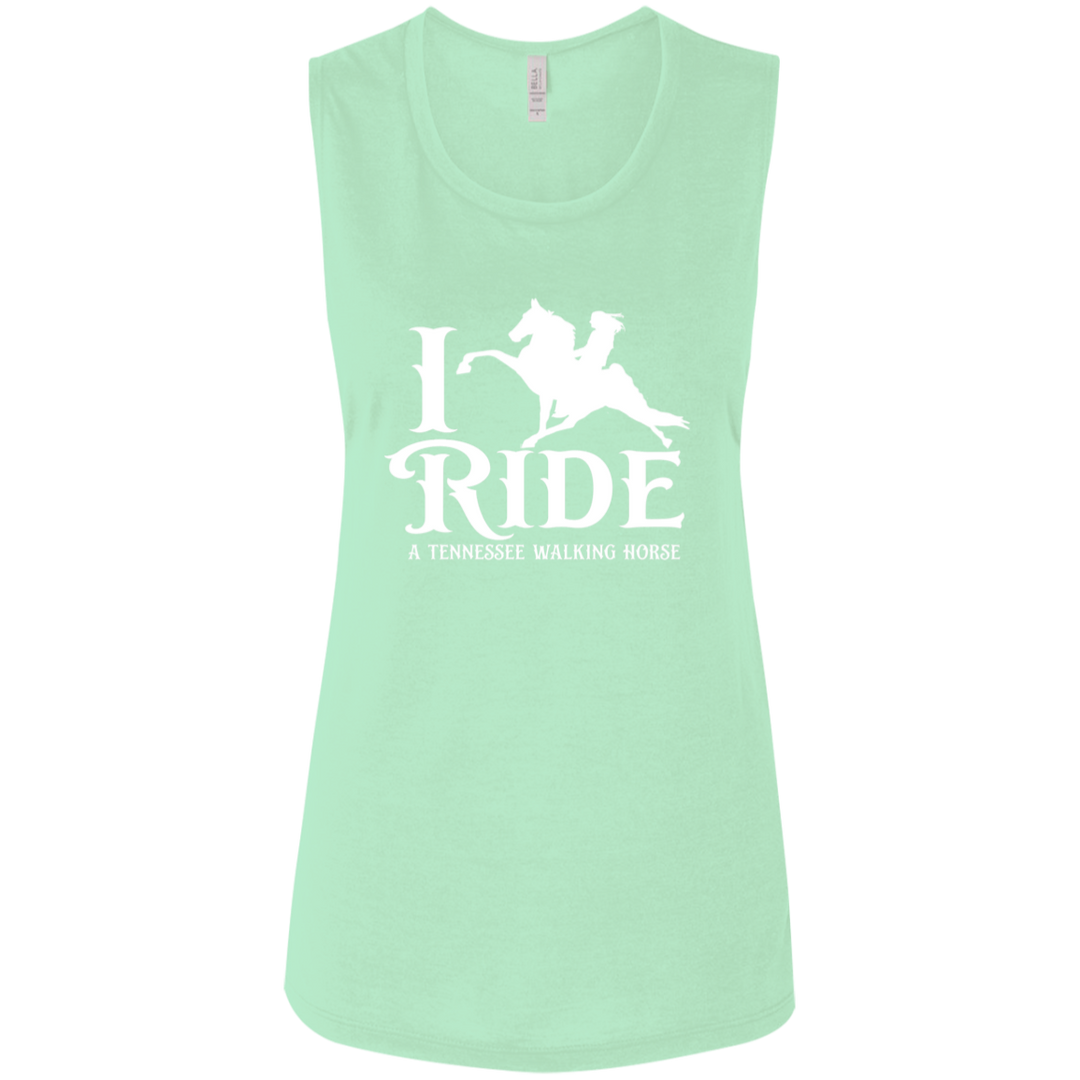 I RIDE A WALKING HORSE B (WHITE) B8803 Ladies&