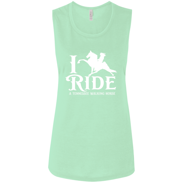I RIDE A WALKING HORSE B (WHITE) B8803 Ladies&