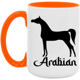 ARABIAN ART TUMBLER 4HORSE AM15OZ 15oz. Accent Mug
