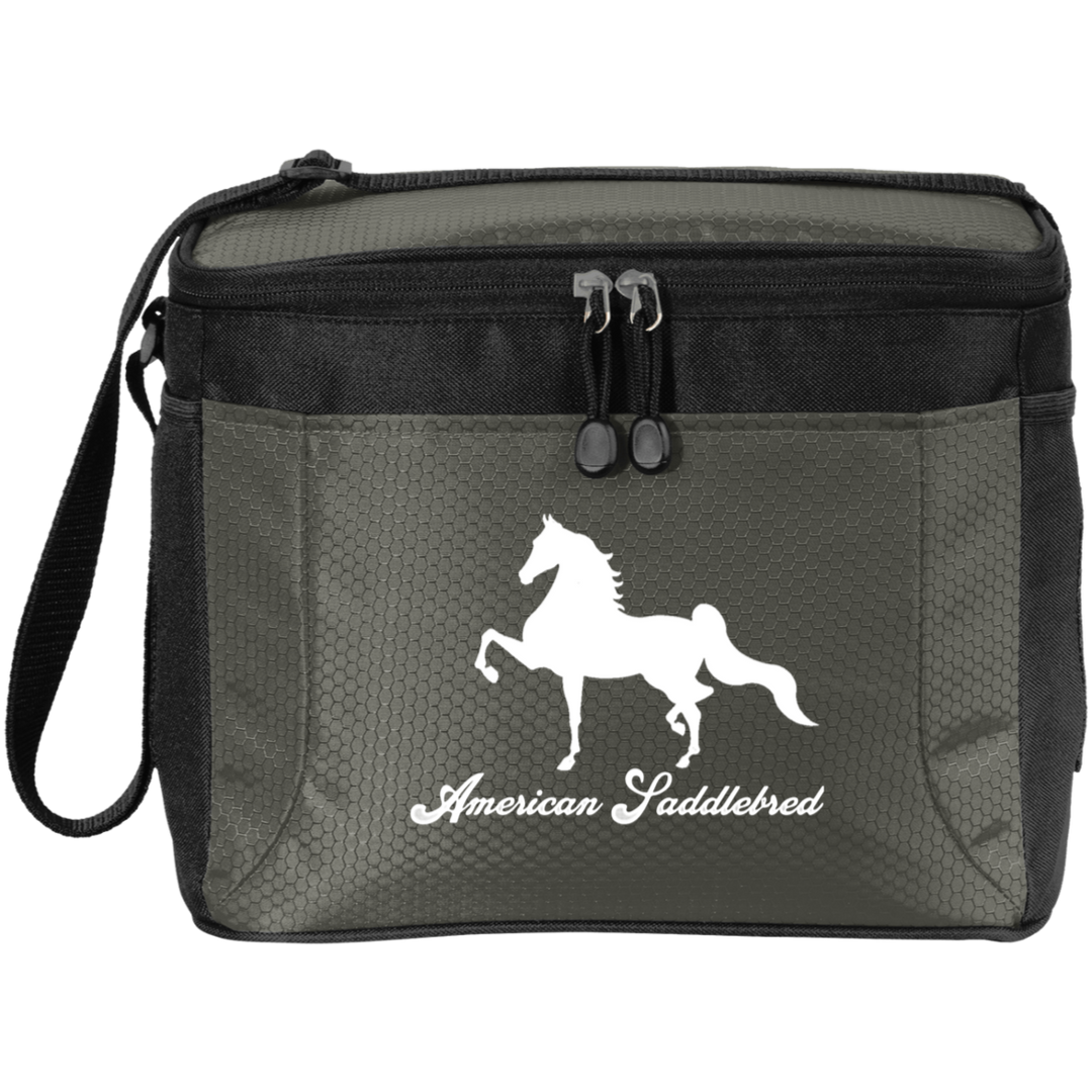 AMERICAN SADDLEBRED (DESIGN 1) WHITE 4HORSE BG513 12-Pack Cooler