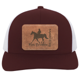 MISSOURI FOX TROTTER ON LEATHER 104C Trucker Snap Back - Patch
