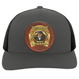 JOHN ALLAN CALLAWAY (Legends Series) Round Leather Patch 104C Trucker Snap Back - Patch