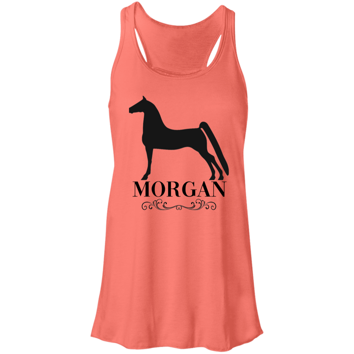 MORGAN STYLE 1 4HORSE B8800 Flowy Racerback Tank