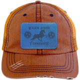 WALKIN ACROSS TENNESSEE TWH 6990 Distressed Unstructured Trucker Cap - Patch