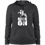 RACK ON RACKING (WHITE ART) LST254 Ladies' Pullover Hooded Sweatshirt