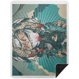 VINTAGE TAT 2 BSHL Premium Black Sherpa Blanket 60x80