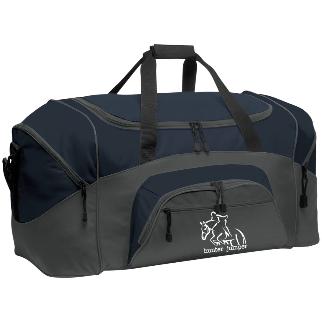 HUNTER JUMPER STYLE 1 (WHITE) 4HORSE BG99 Colorblock Sport Duffel