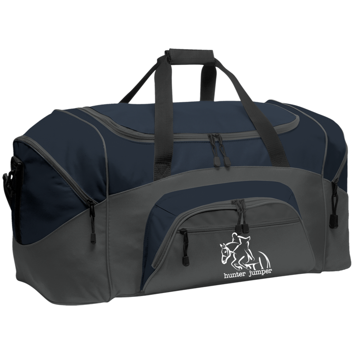 HUNTER JUMPER STYLE 1 (WHITE) 4HORSE BG99 Colorblock Sport Duffel
