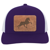 TENNESSEE WALKING HORSE PERFORMANCE LEATHER 104C Trucker Snap Back - Patch