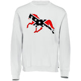 Rebel on the Rail Tennessee Walking Horse Pleasure 698HBM Dri-Power Fleece Crewneck Sweatshirt