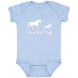 BORN TO WALK 4424 Infant Fine Jersey Bodysuit