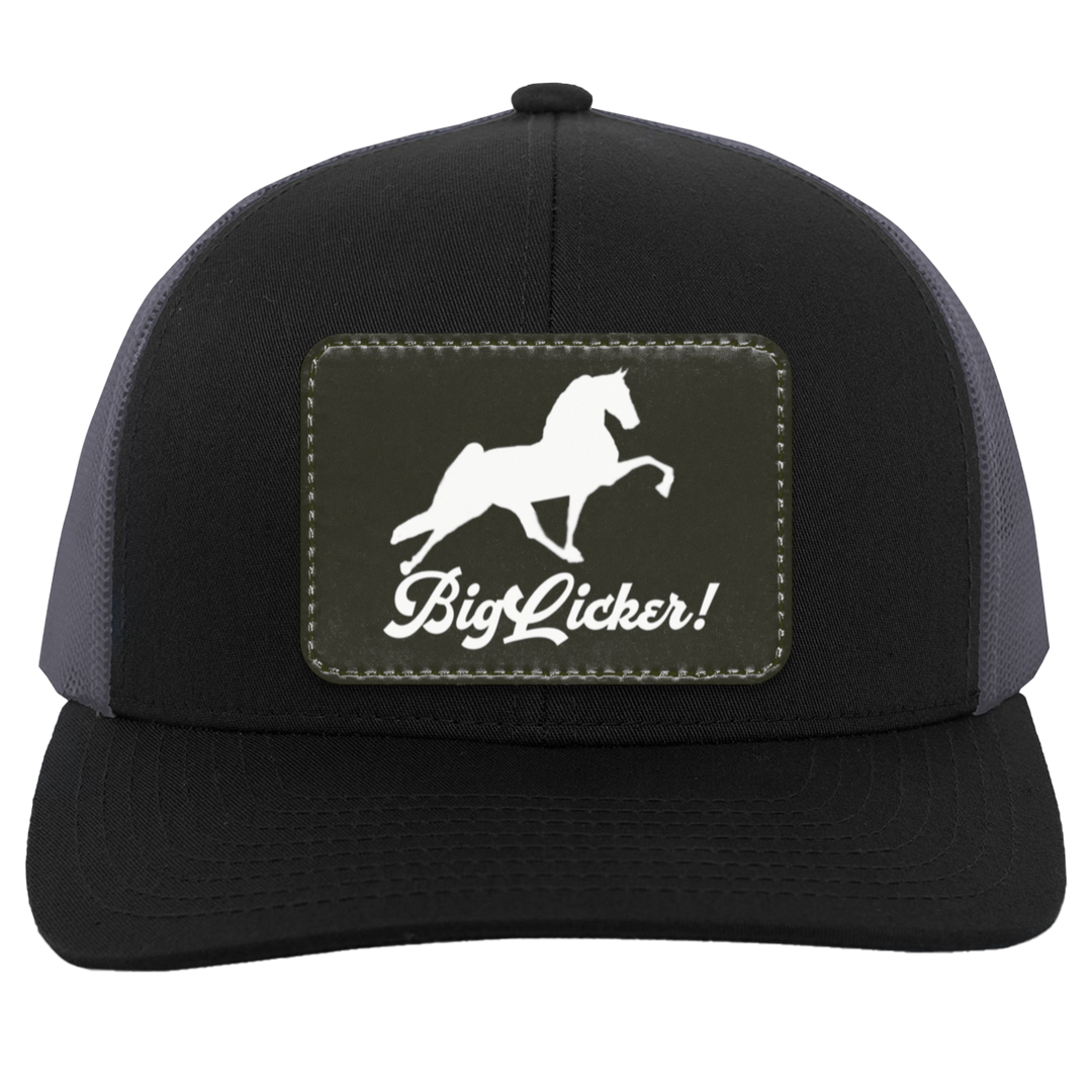 BIG LICKER PATCH HATTRUCKER HAT ( THREE SHAPES-12 COLORS AND STYLES)