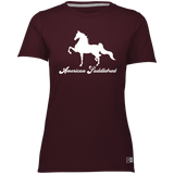 AMERICAN SADDLEBRED (DESIGN 1) WHITE 4HORSE 64STTX Ladies’ Essential Dri-Power Tee