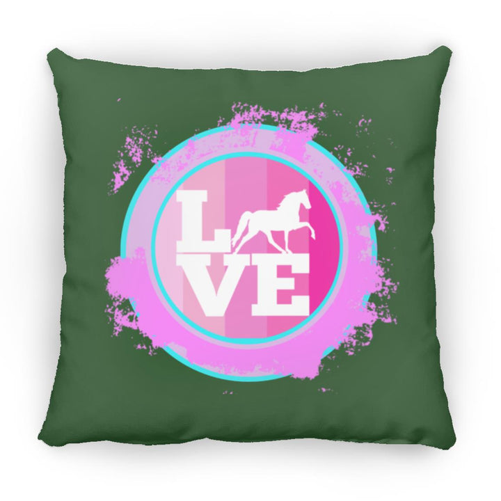 TWH PLEASURE BLEACH SPLATTER PINK TEAL ZP16 Medium Square Pillow